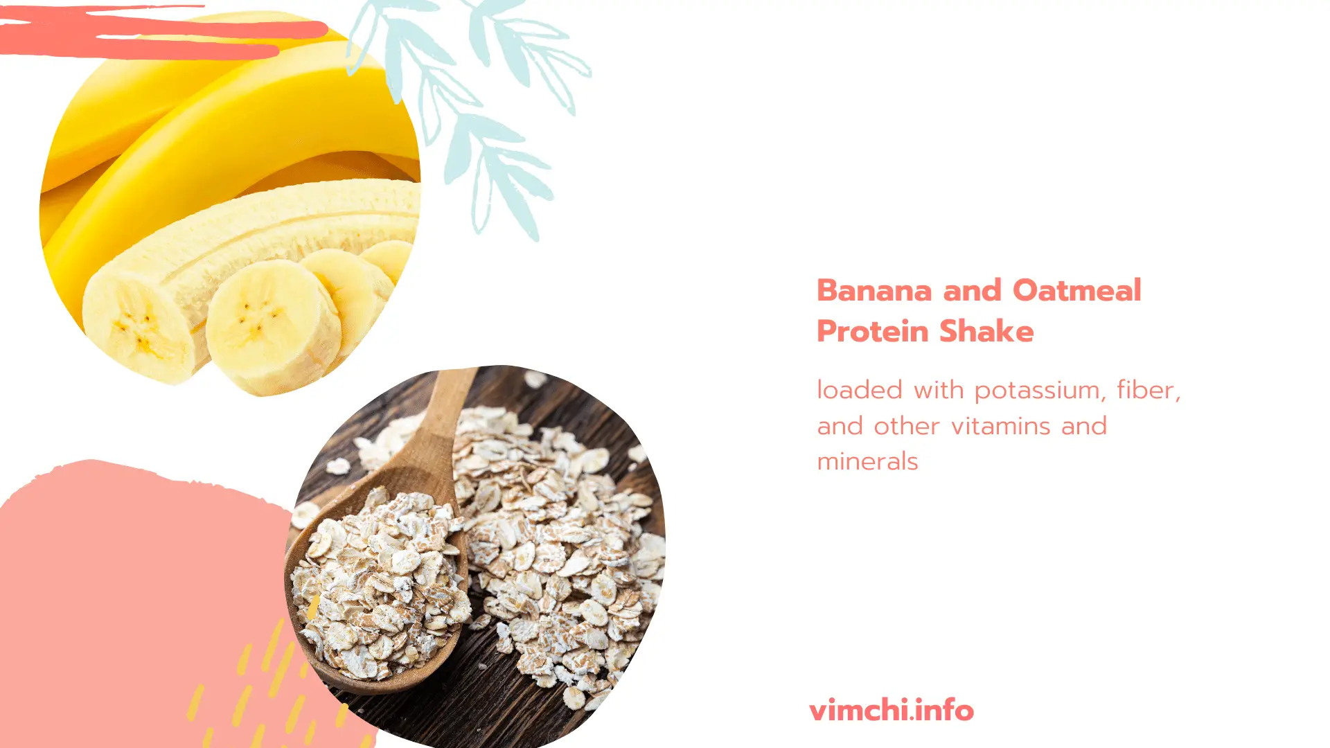 banana and oatmeal protein shake