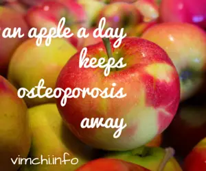 Healthy Food: Apple for Your Osteoporosis