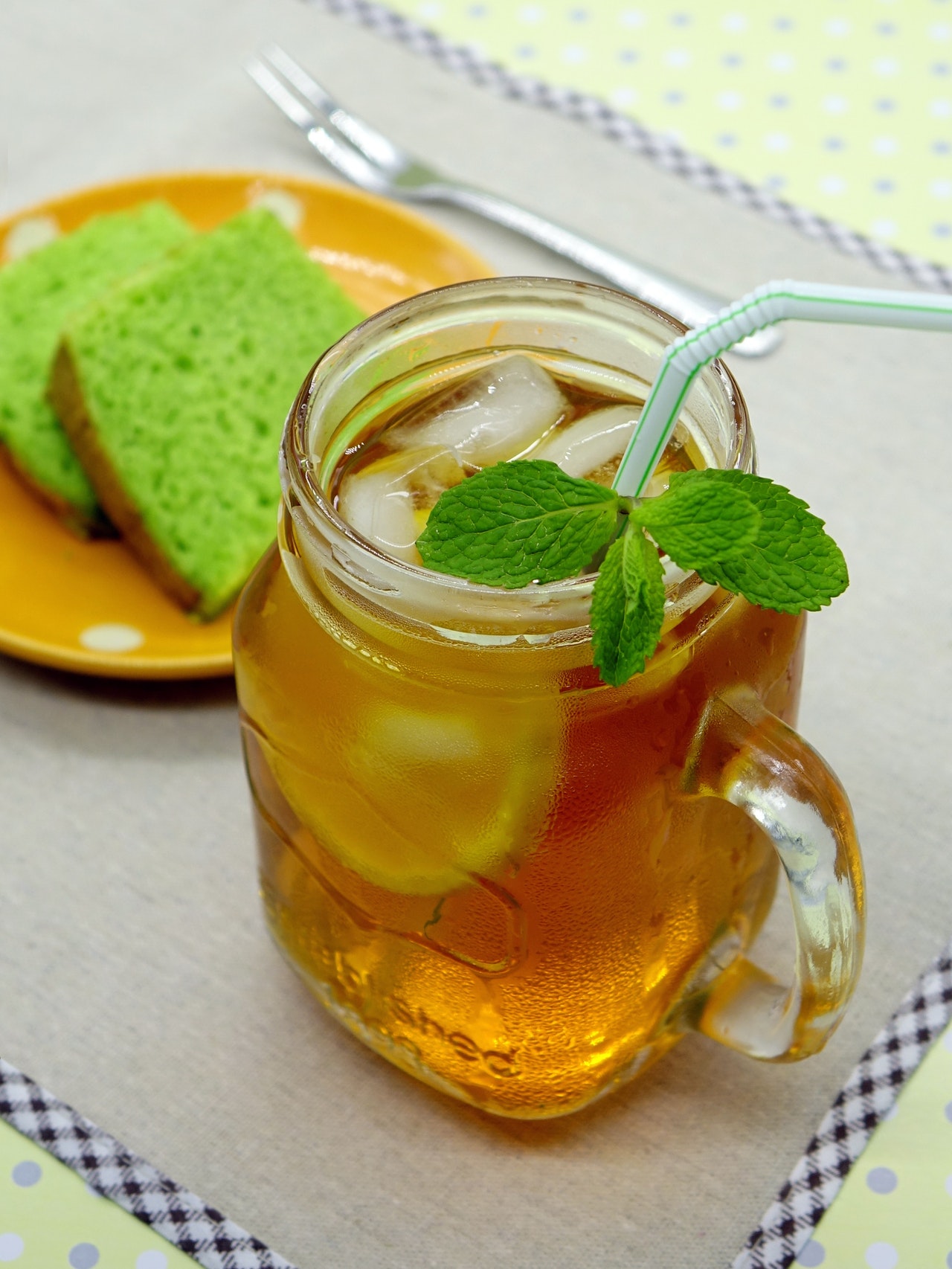 a cup of mint tea