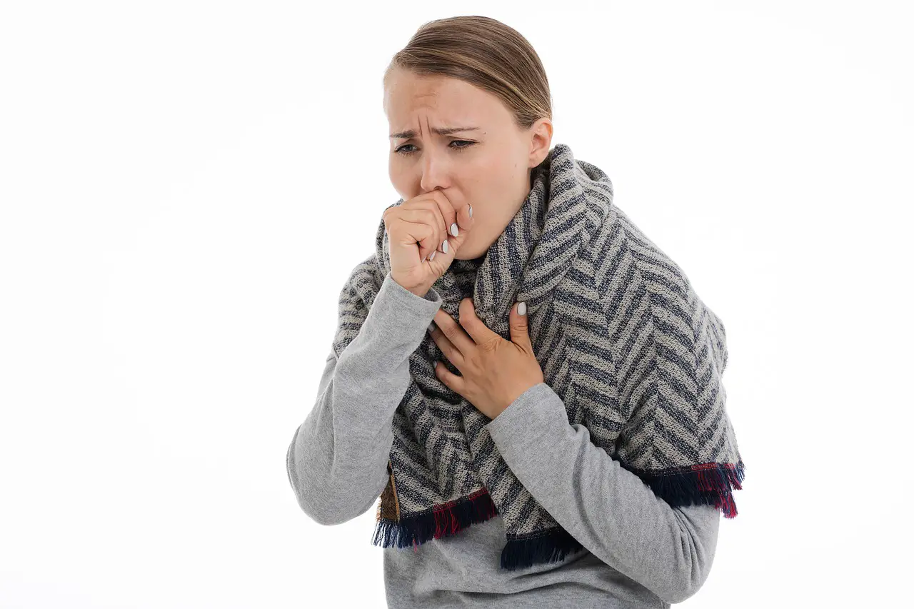 a lady coughing. it could be that she has drug-resistant tuberculosis. she could use the latest drug that treats the deadliest form of TB