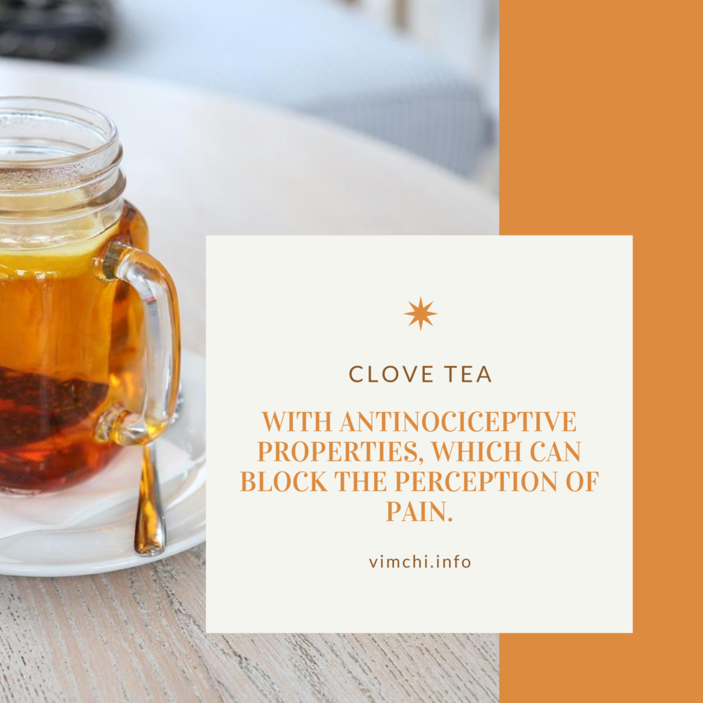 What herbal tea is good for headaches? Clove Tea 
