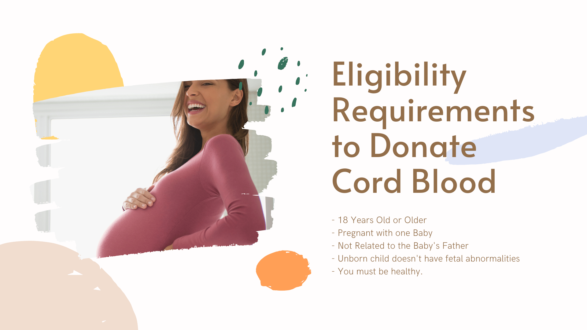 requirements to donate cord blood