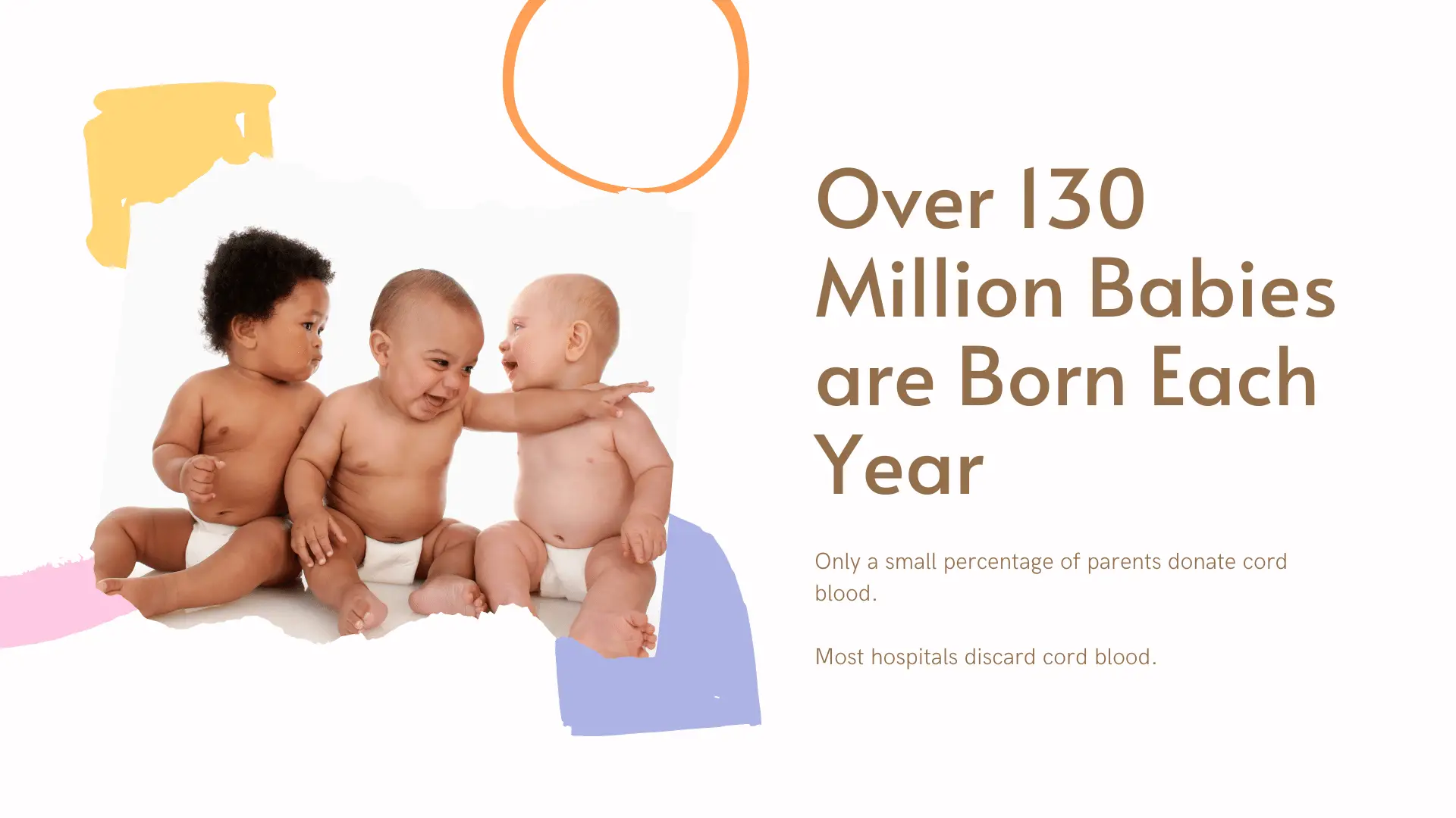 who can donate cord blood: Over 130 million babies are born every year 