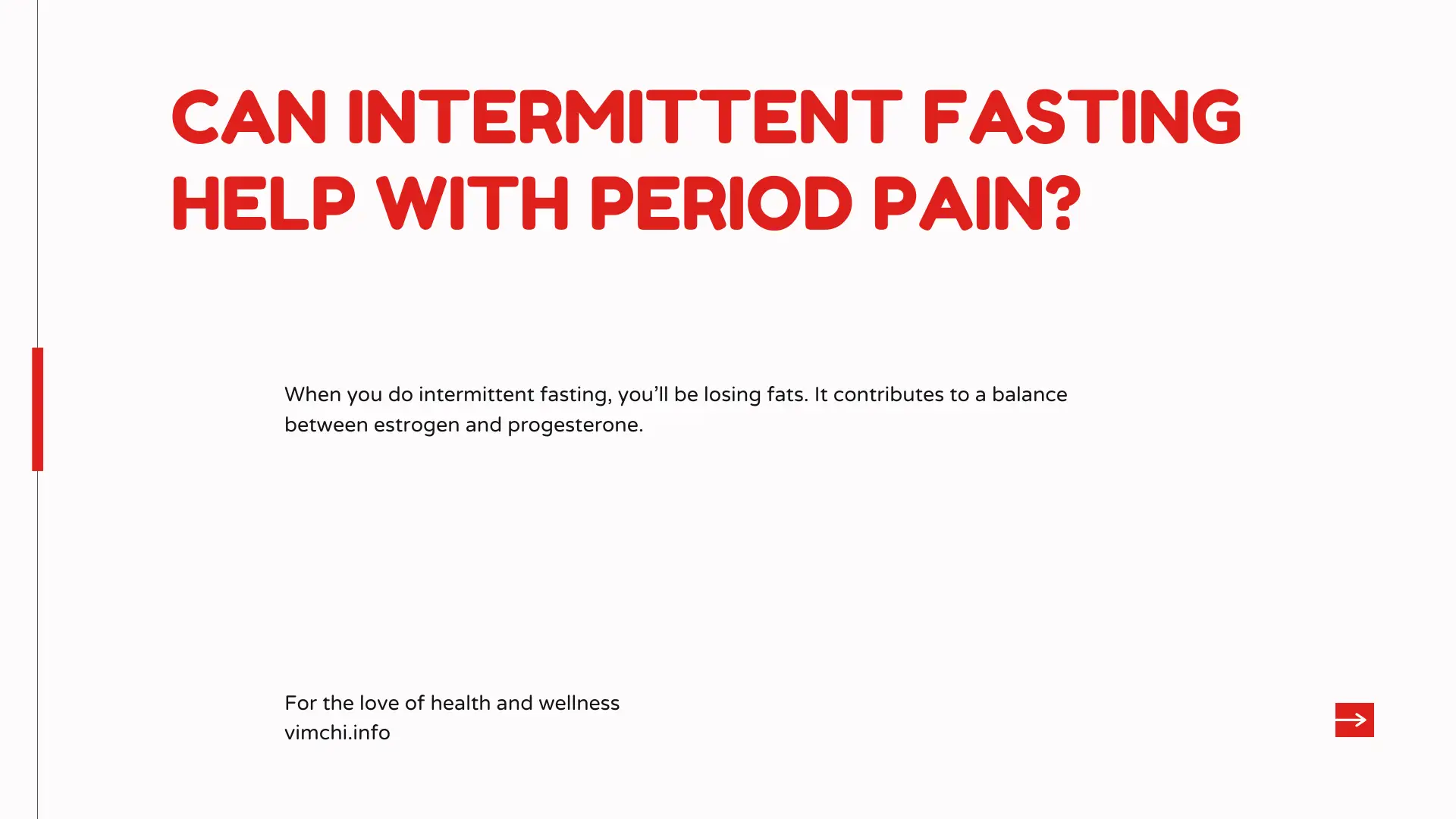 can intermittent fasting help with period pain