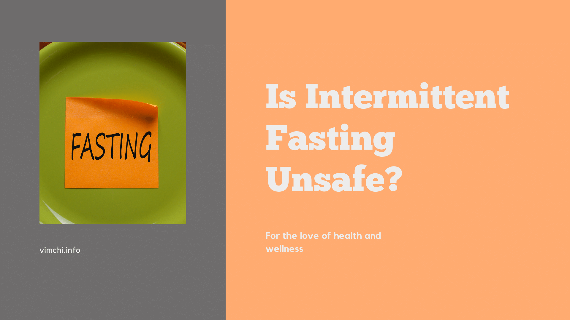 is intermittent fasting unsafe