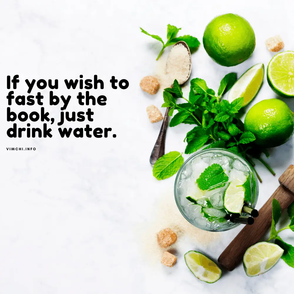 drink water - eating one meal a day