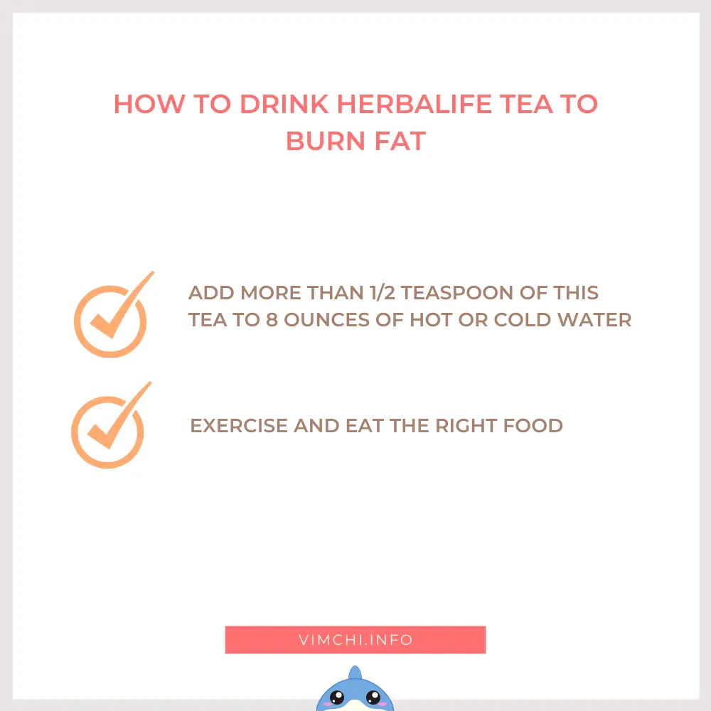 how herbalife tea burn fat - how to drink it