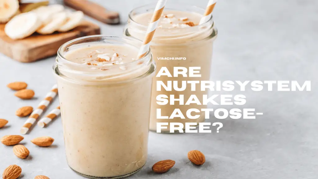 Are Nutrisystem Shakes Lactose Free? Vim Chi