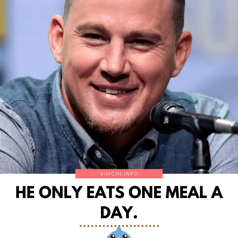 celebrities who omad -- channing tatum