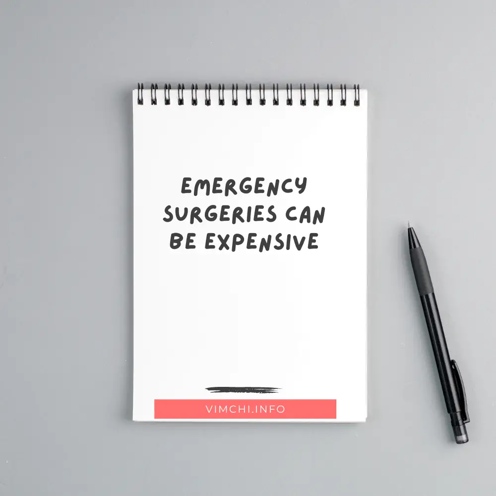 is there affordable health insurance -- emergency surgeries