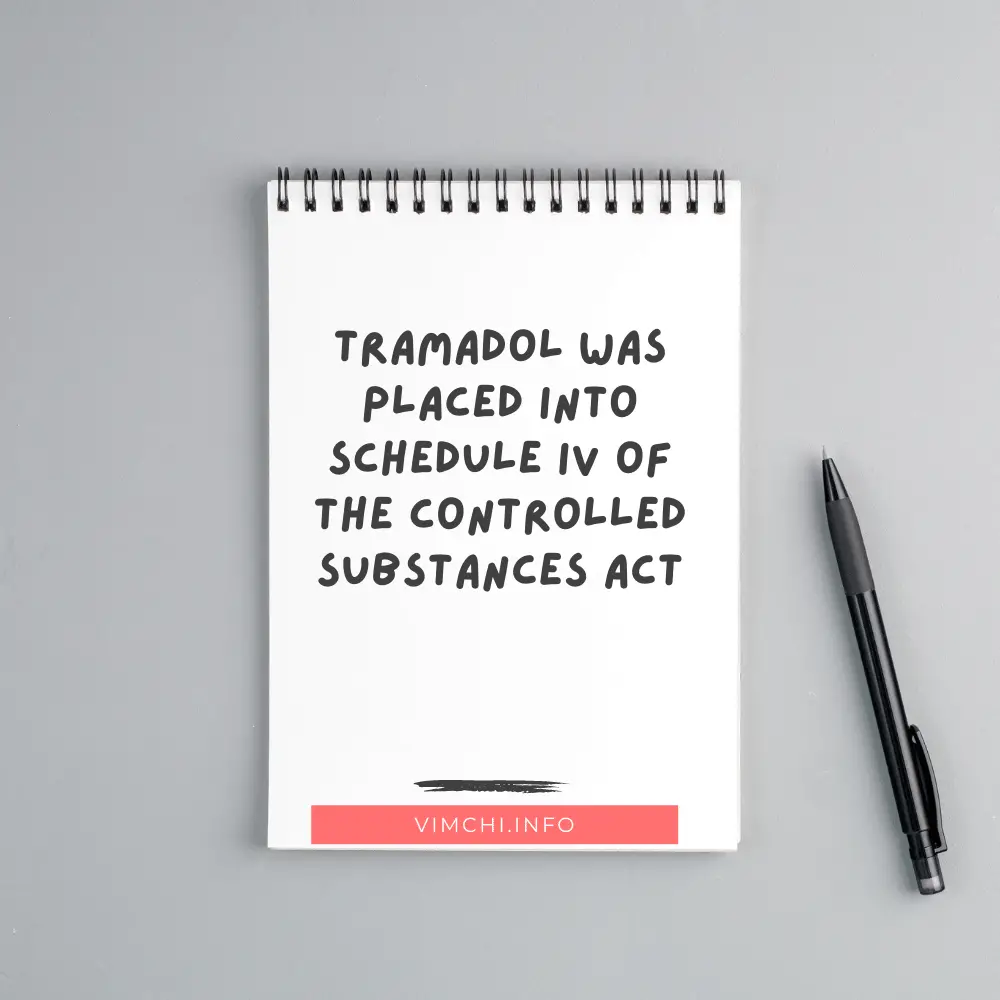can tramadol make the pain worse -- schedule iv