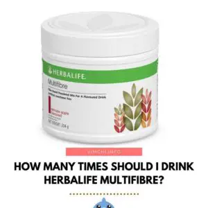 how many times should I drink Herbalife multifibre