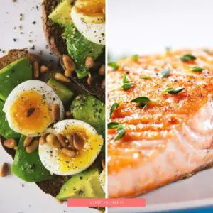 what to eat on OMAD -- eggs and salmon