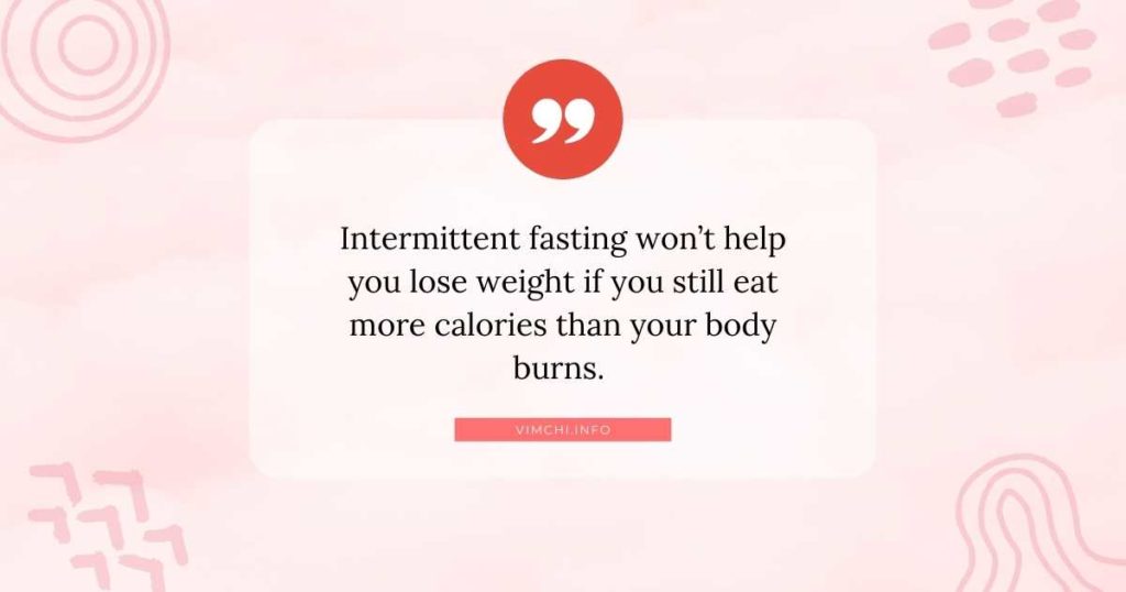 best intermittent fasting app for weight loss -- the need to monitor calorie intake