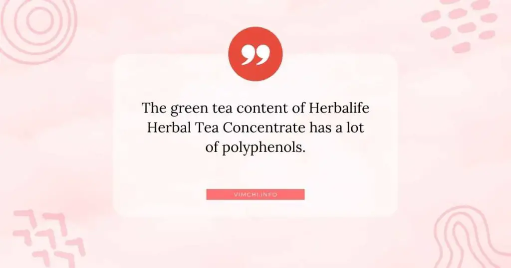 Can You Drink Herbalife Herbal Tea Concentrate Every Day -- polyphenols