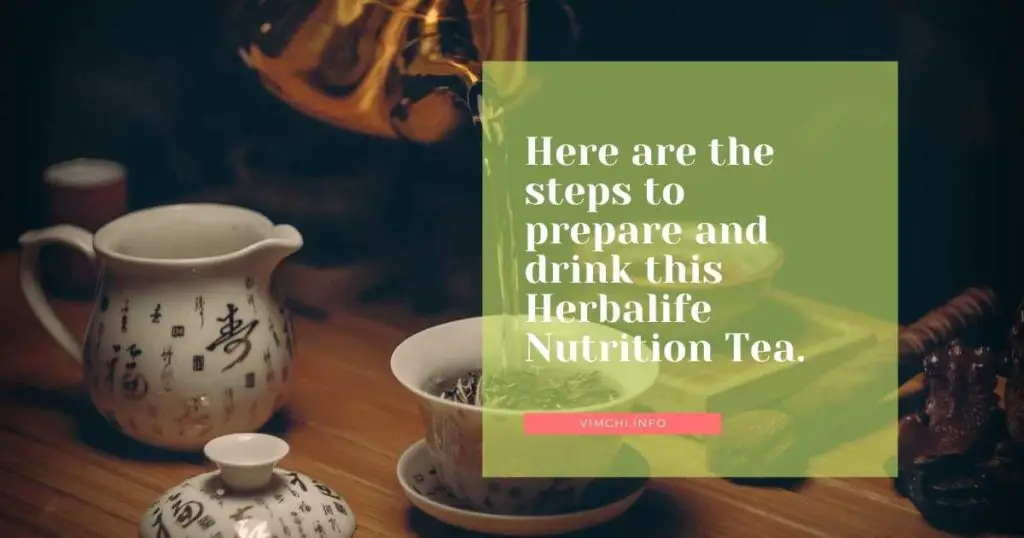 how to use Herbalife nutrition tea