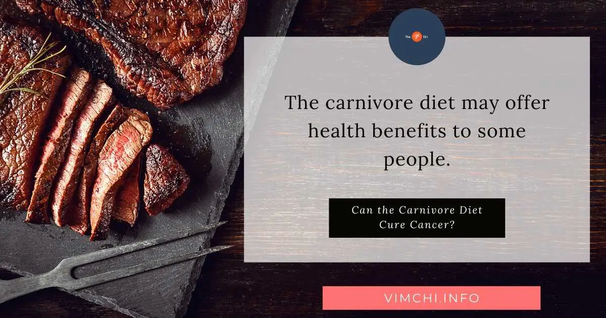 can the carnivore diet cure cancer