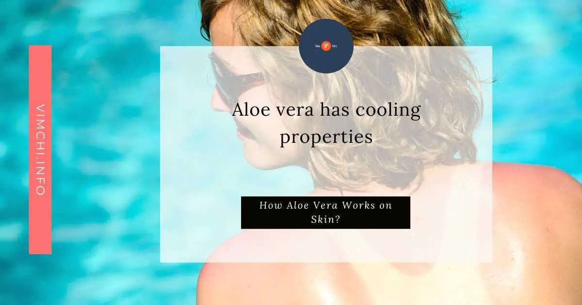 how aloe vera works on skin