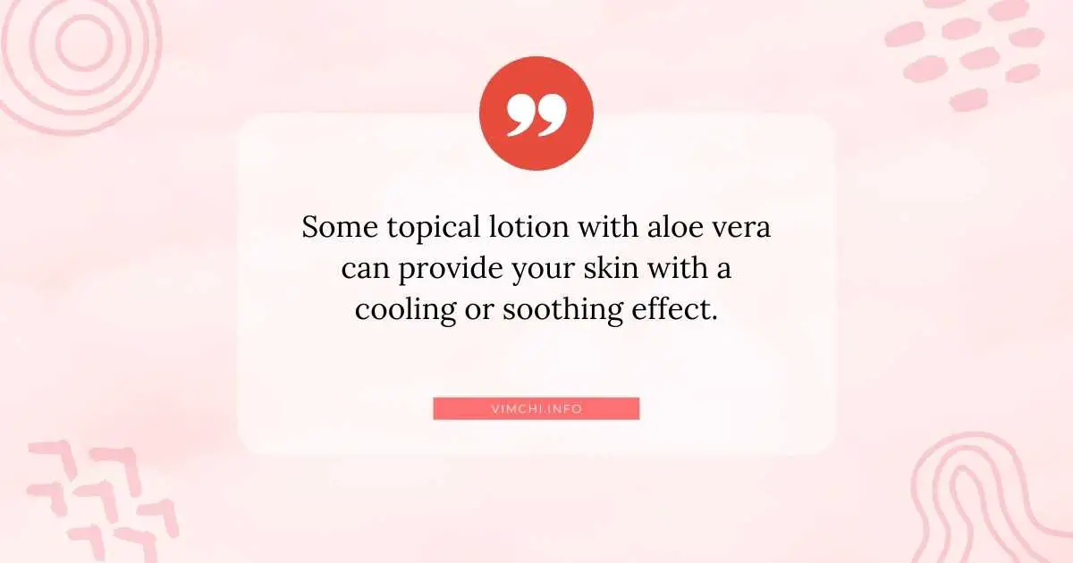 how aloe vera helps sunburn -- topical lotion