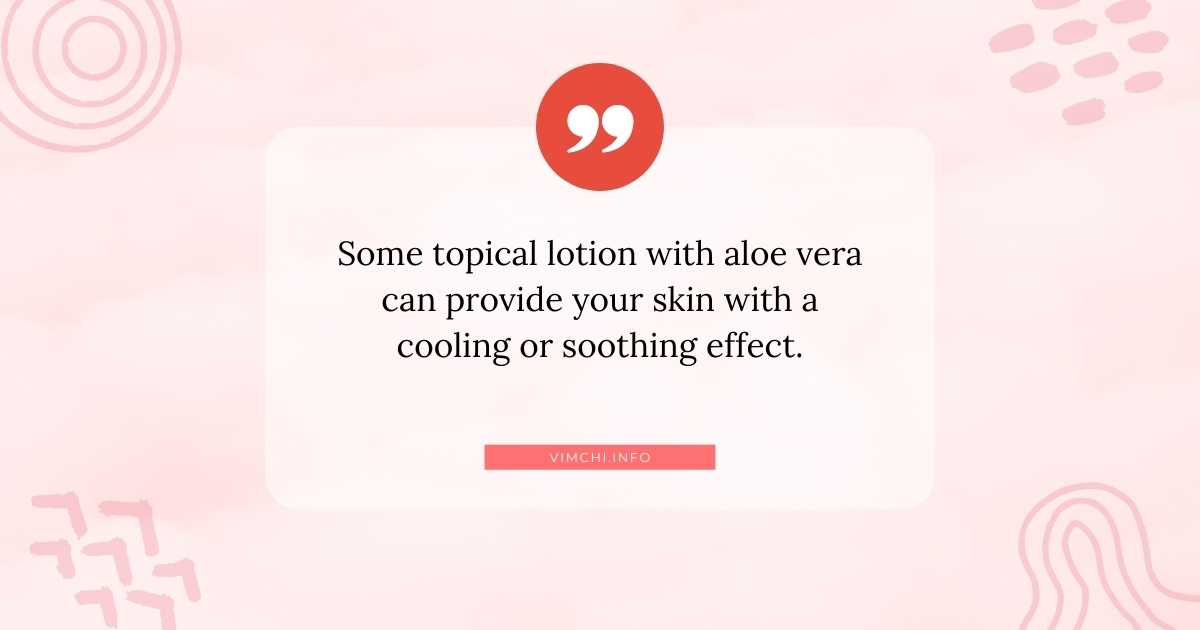 how aloe vera helps sunburn -- topical lotion