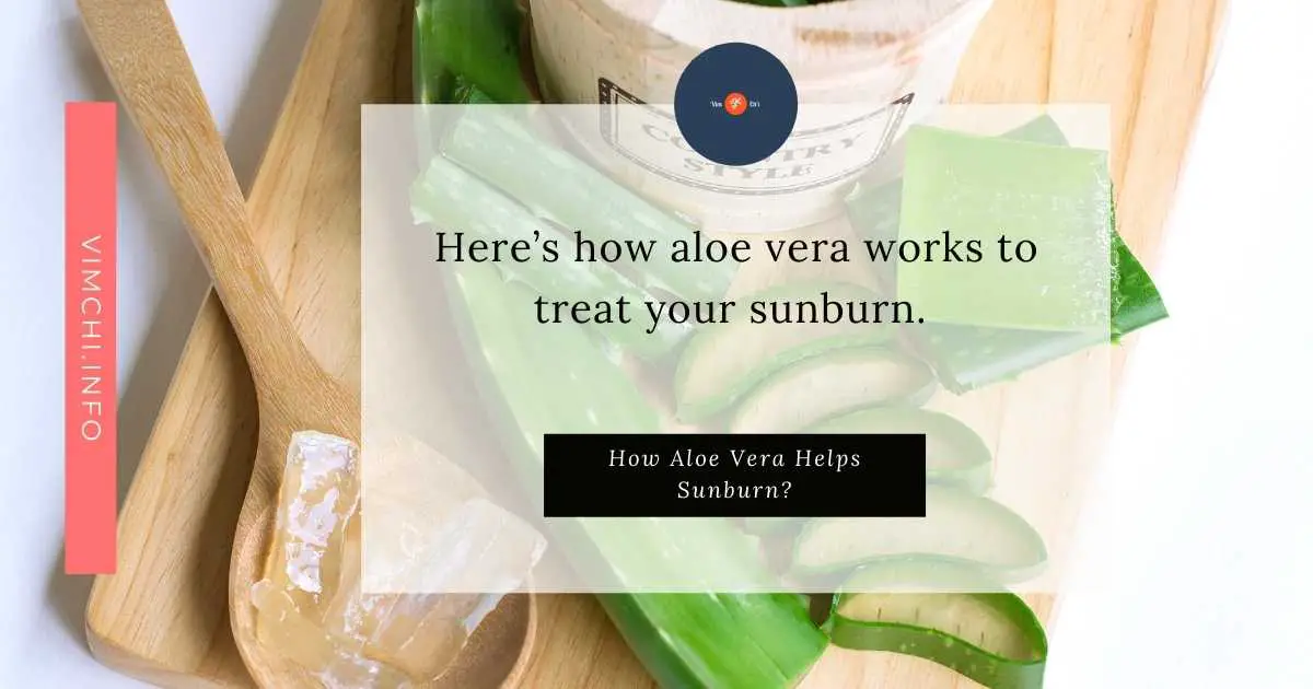 how aloe vera helps sunburn