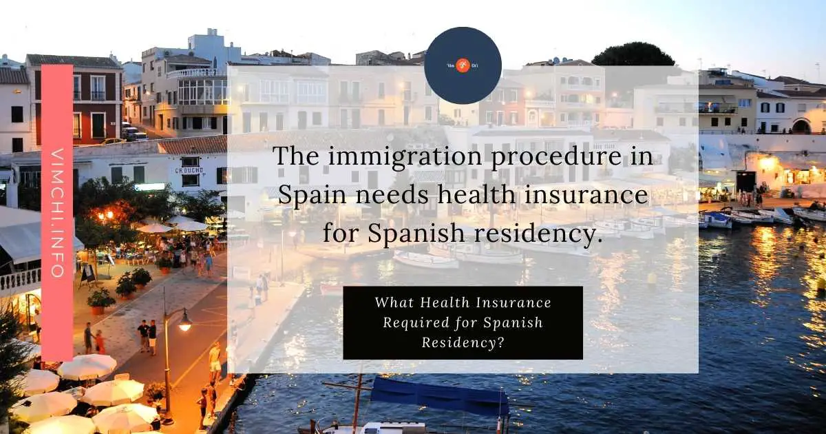 health insurance for Spanish residency