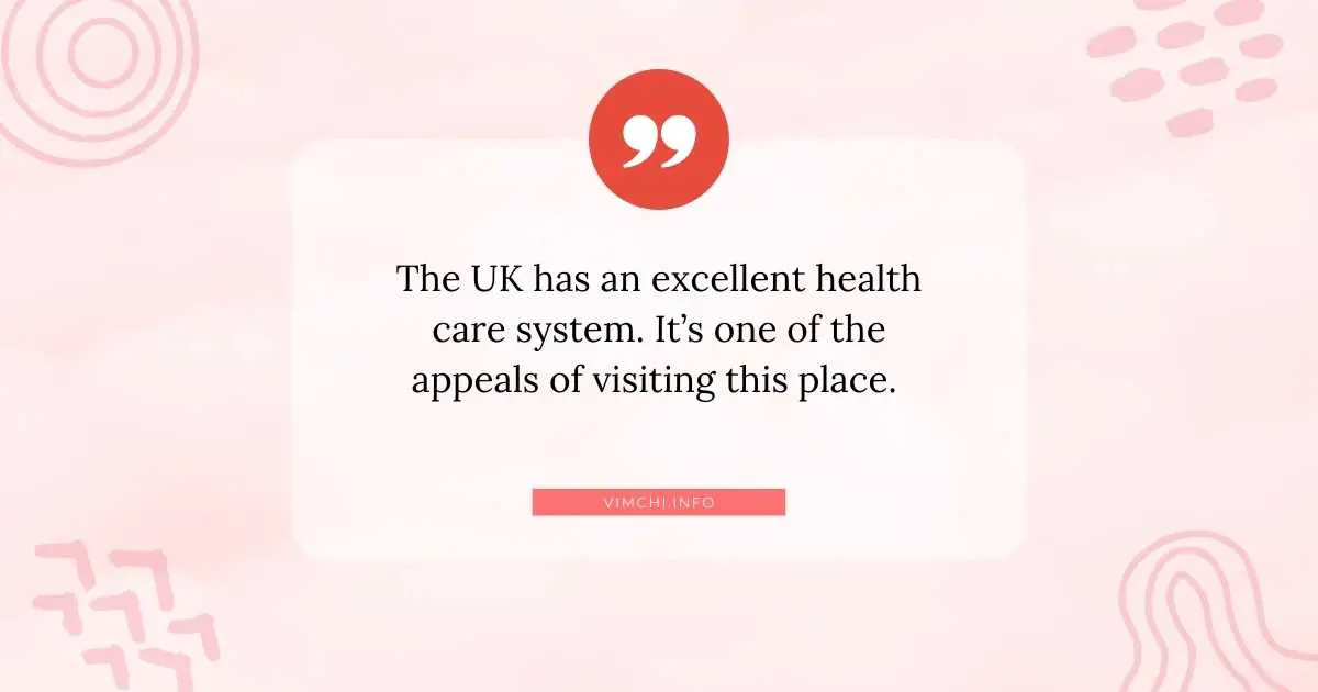 health insurance for UK visitors -- healthcare system