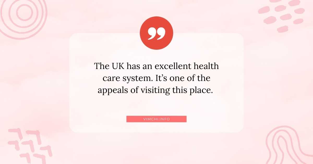 health insurance for UK visitors -- healthcare system