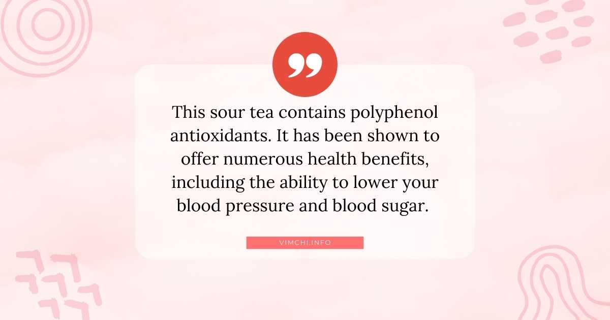 herbal tea for diabetes -- sour tea