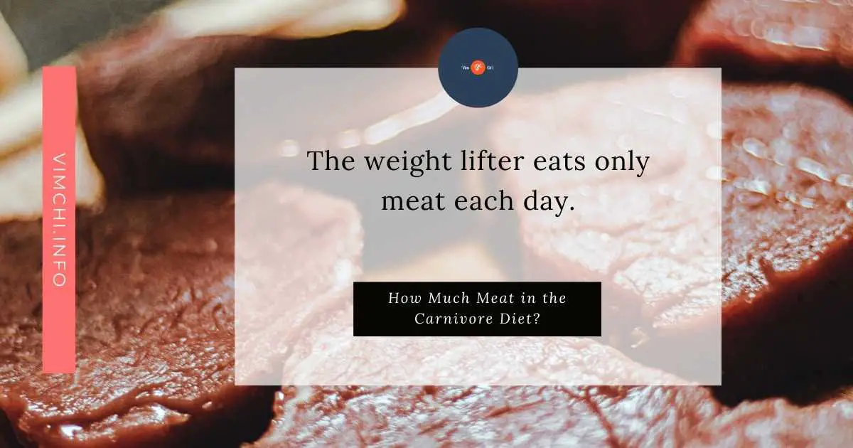 how much meat in the carnivore diet