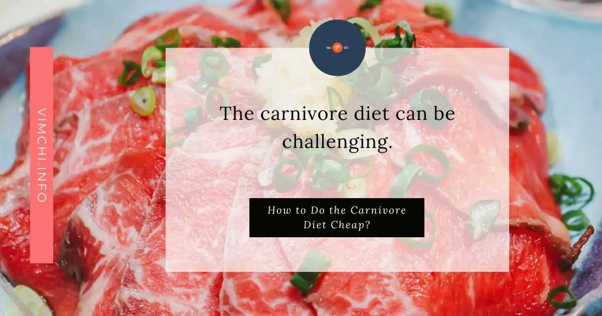 how to do the carnivore diet cheap