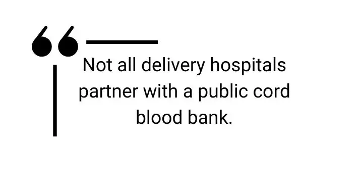 cord blood donation facts -- not all delivery hospitals
