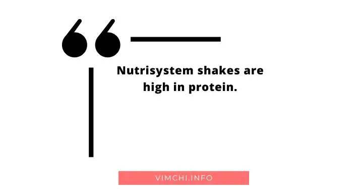 Are Nutrisystem Shakes a Meal Replacement -- protein