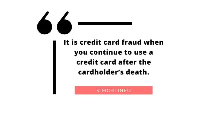 Is Credit Card Debt Inherited -- fraud