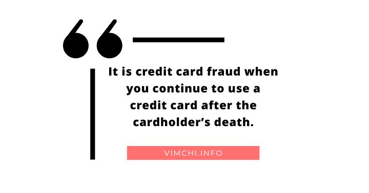 Is Credit Card Debt Inherited -- fraud