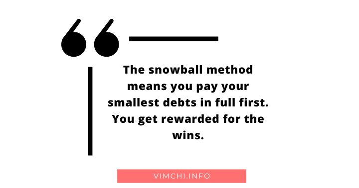 credit card debt consolidation -- snowball method