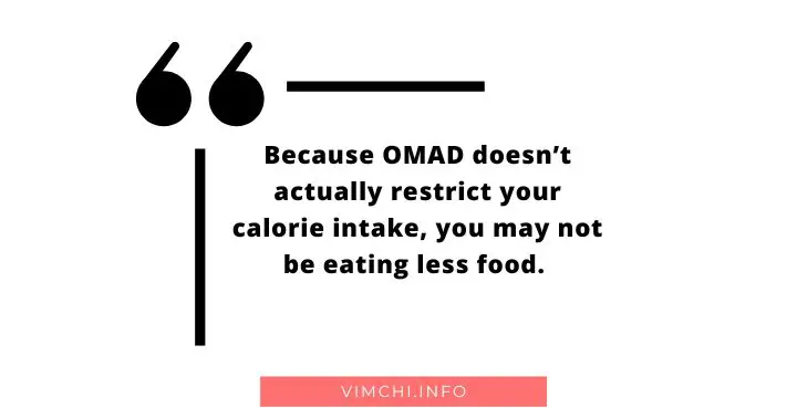 Will OMAD Slow My Metabolism -- does not restrict calorie intake