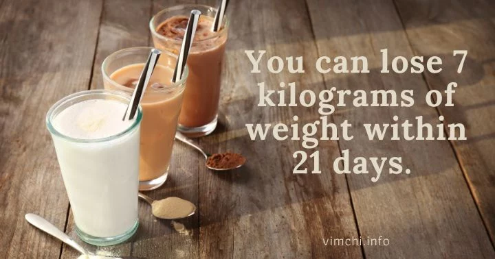 lose 7 kilograms - 21-day shake challenge