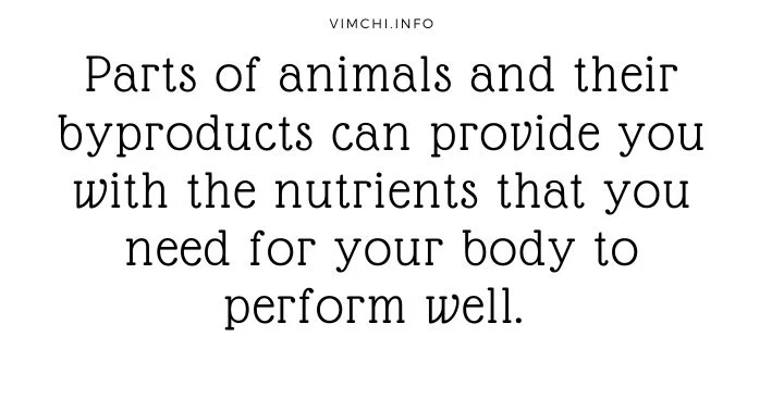 nose-to-tail supplements because organ meat are high in nutrients