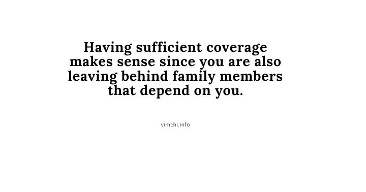 sufficient coverage for life insurance