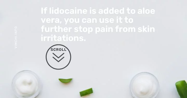 aloe vera with lidocaine