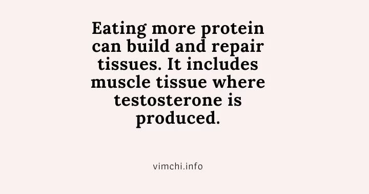 eat more protein to boost testosterone level in women