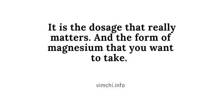 dosage of magnesium