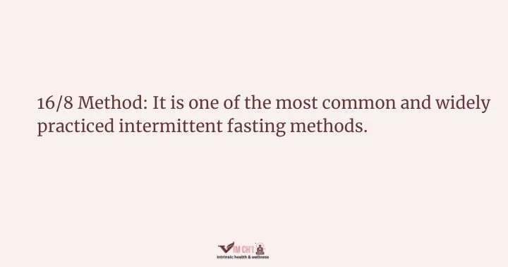 16-8 method of fasting for women