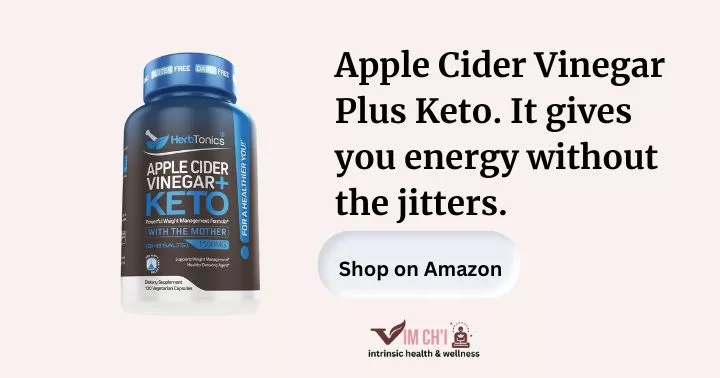 photo of apple cider vinegar plus keto supplement