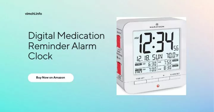 Digital Medication Remdinder Alarm Clock