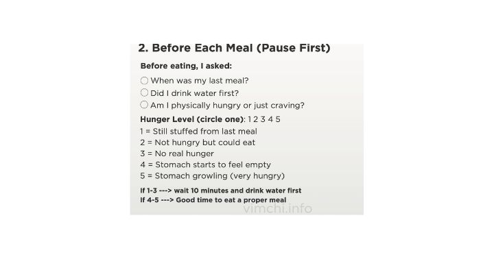 mindful eating screenshot