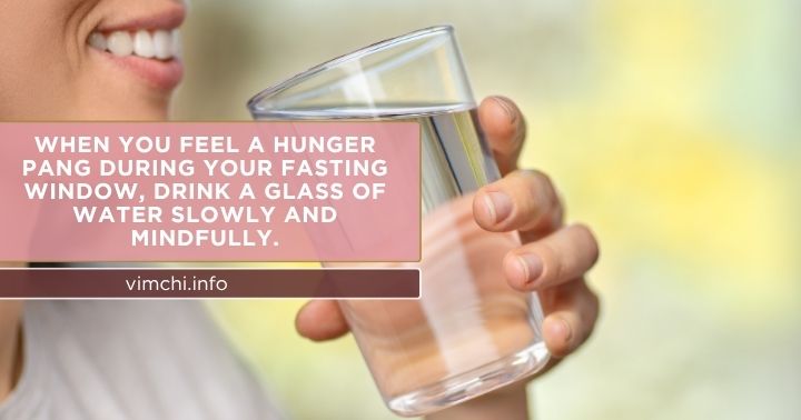 how to start mindful eating for omad just drink water